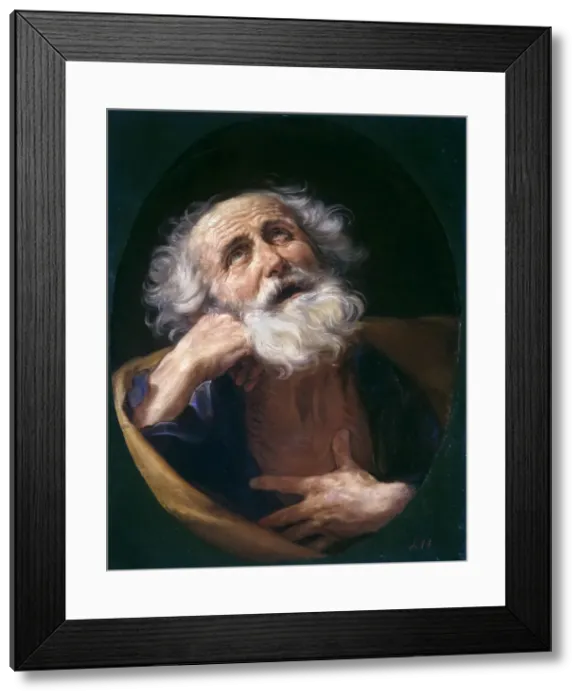 Framed Print : Saint Peter, c. 1617. Creator: Reni, Guido (1575-1642) Framed Print : Saint Peter, c. 1617. Creator: Reni, Guido (1575-1642)