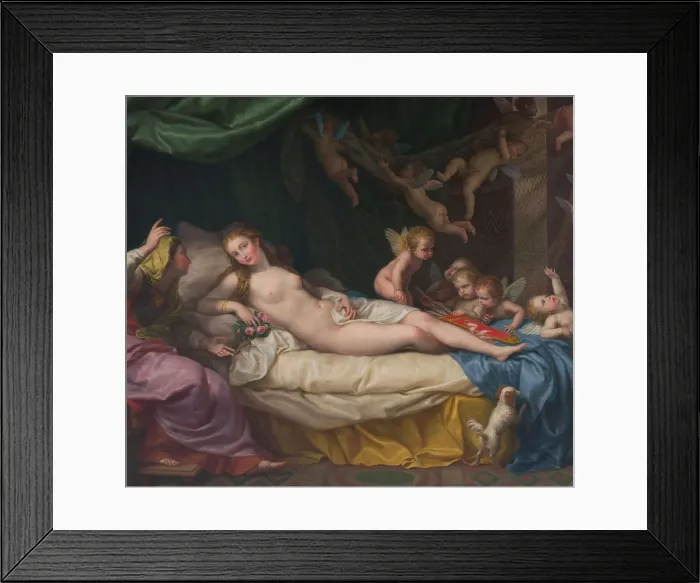 Framed Print : Venus and Minerva, 1794. Creator: Pecheux, Laurent (1729-1821) Framed Print : Venus and Minerva, 1794. Creator: Pecheux, Laurent (1729-1821)