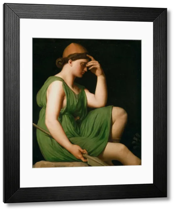 Framed Print : Odysseus. Study for the Triumph of Homer, c. 1850. Creator: Ingres, Jean Auguste Dominique Framed Print : Odysseus. Study for the Triumph of Homer, c. 1850. Creator: Ingres, Jean Auguste Dominique