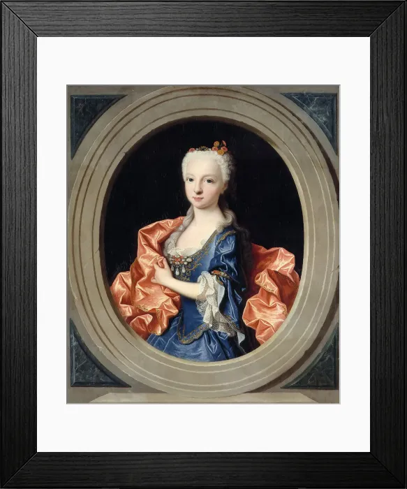 Framed Print : Maria Teresa Rafaela (1726-1746), Infanta of Spain, 1731. Creator: Ranc, Jean (1674-1735) Framed Print : Maria Teresa Rafaela (1726-1746), Infanta of Spain, 1731. Creator: Ranc, Jean (1674-1735)