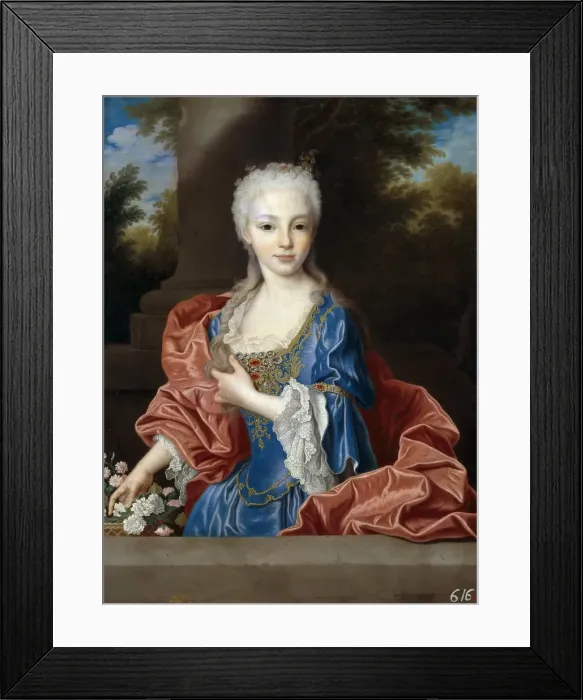 Framed Print : Mariana Victoria of Spain (1718-1781), before 1725. Creator: Ranc, Jean (1674-1735) Framed Print : Mariana Victoria of Spain (1718-1781), before 1725. Creator: Ranc, Jean (1674-1735)