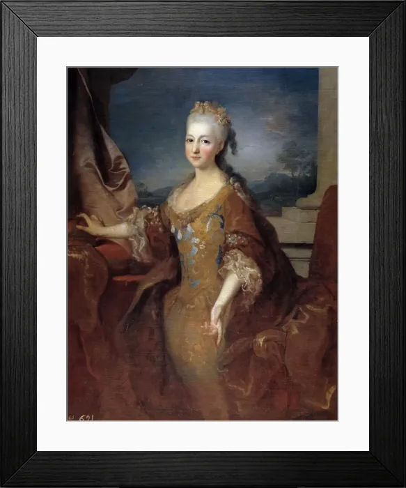Framed Print : Louise Elisabeth d Orleans (1709-1742), Queen of Spain, 1724. Creator: Ranc Framed Print : Louise Elisabeth d Orleans (1709-1742), Queen of Spain, 1724. Creator: Ranc