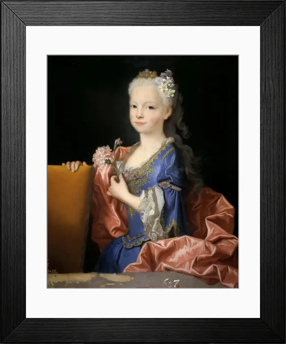 Framed Print : Mariana Victoria of Spain (1718-1781), 1725. Creator: Ranc, Jean (1674-1735) Framed Print : Mariana Victoria of Spain (1718-1781), 1725. Creator: Ranc, Jean (1674-1735)