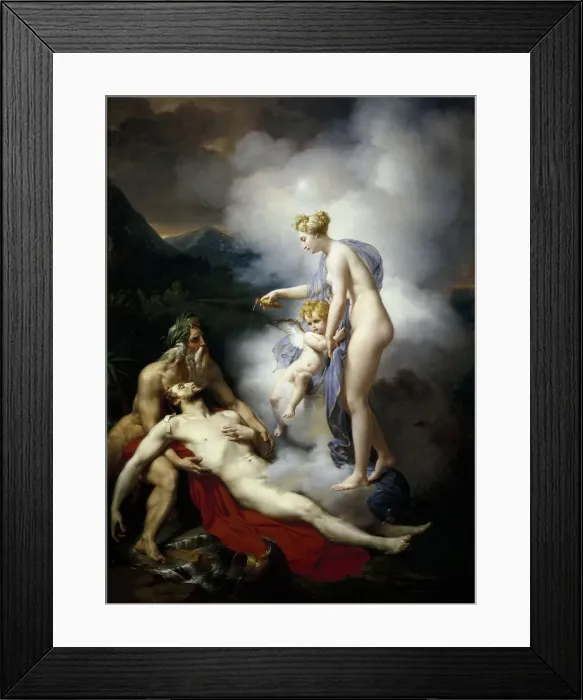 Framed Print : Venus Pouring a Balm on the Wound of Aeneas, c. 1805-1810. Creator: Blondel, Merry-Joseph Framed Print : Venus Pouring a Balm on the Wound of Aeneas, c. 1805-1810. Creator: Blondel, Merry-Joseph