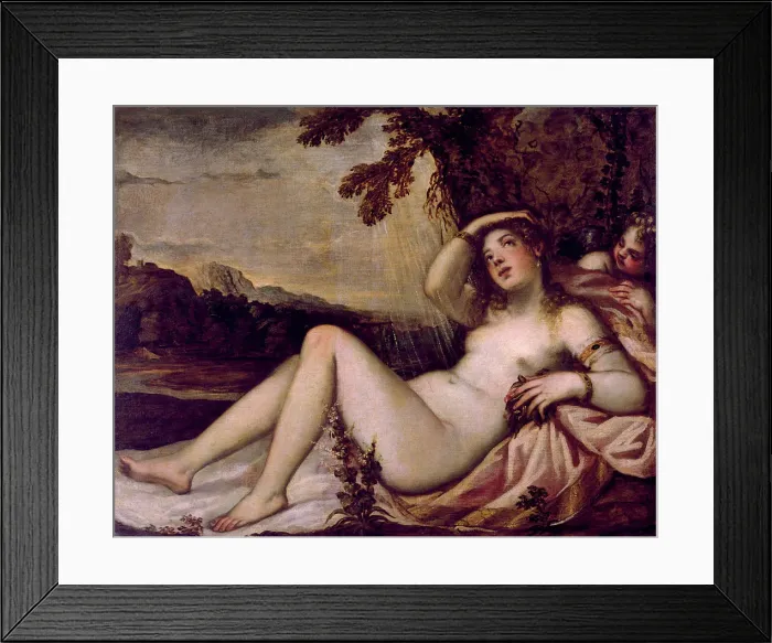 Framed Print : Danae, Mid of 16th cen Creator: Schiavone, Andrea (1522-1563) Framed Print : Danae, Mid of 16th cen Creator: Schiavone, Andrea (1522-1563)