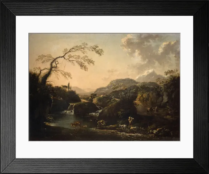 Framed Print : Landscape. Creator: Jode, Hans de (1630-1663) Framed Print : Landscape. Creator: Jode, Hans de (1630-1663)