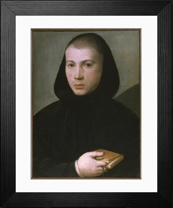 Framed Print : Portrait of a young Benedictine monk, First Half of 16th cen Creator: Caroto, Giovan Francesco (c Framed Print : Portrait of a young Benedictine monk, First Half of 16th cen Creator: Caroto, Giovan Francesco (c