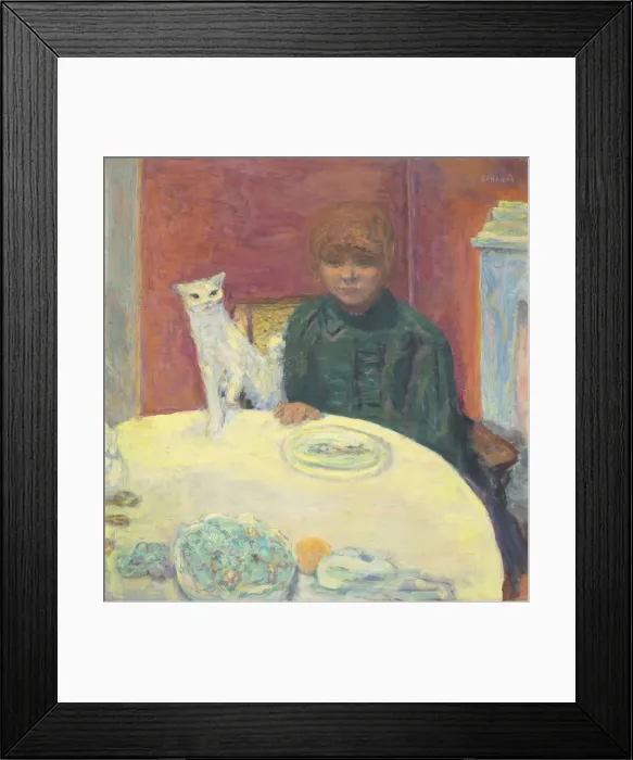 Framed Print : La femme au chat (Woman with Cat), 1912. Creator: Bonnard, Pierre (1867-1947) Framed Print : La femme au chat (Woman with Cat), 1912. Creator: Bonnard, Pierre (1867-1947)