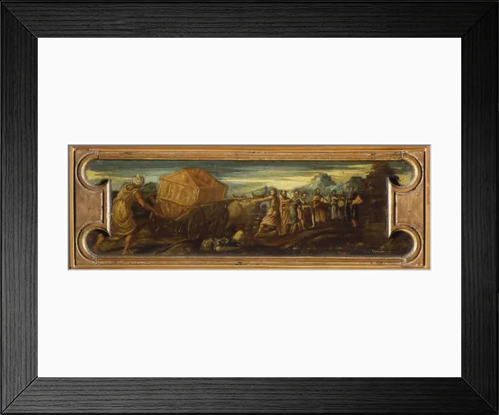 Framed Print : King David bearing the Ark of the Covenant into Jerusalem. Creator: Tintoretto, Jacopo (1518-1594)