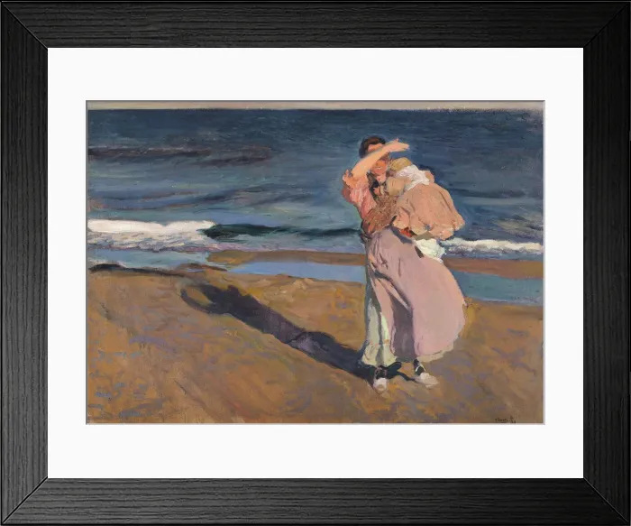 Framed Print : Fisherwoman with child, Valencia, 1908. Creator: Sorolla y Bastida, Joaquin (1863-1923) Framed Print : Fisherwoman with child, Valencia, 1908. Creator: Sorolla y Bastida, Joaquin (1863-1923)