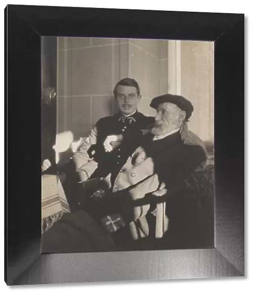 Pierre-Auguste and Jean Renoir, c. 1916. Creator: Bonnard, Pierre (1867-1947)