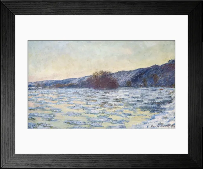 Framed Print : Ice Floes at Twilight, 1893. Creator: Monet, Claude (1840-1926) Framed Print : Ice Floes at Twilight, 1893. Creator: Monet, Claude (1840-1926)