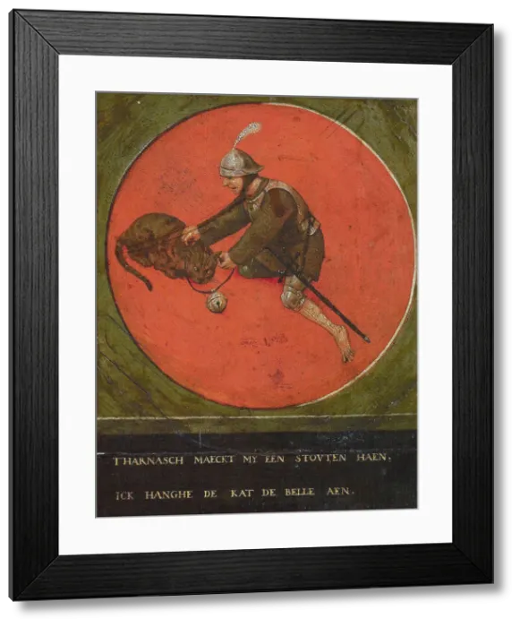 Framed Print : Give me a suit of armour and I become bold enough to bell the cat, 1558. Creator Framed Print : Give me a suit of armour and I become bold enough to bell the cat, 1558. Creator