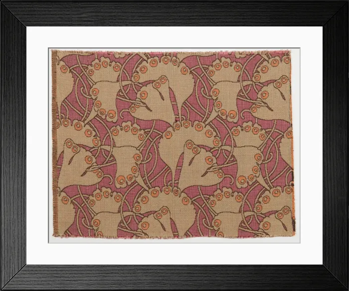 Framed Print : Textile design, 1898. Creator: Moser, Koloman (1868-1918) Framed Print : Textile design, 1898. Creator: Moser, Koloman (1868-1918)