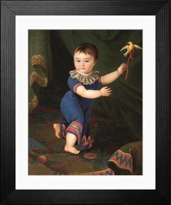 Framed Print : Portrait of Count Dmitri Nikolayevich Sheremetev (1803-1871) as child, 1805. Creator: Cherkasov Framed Print : Portrait of Count Dmitri Nikolayevich Sheremetev (1803-1871) as child, 1805. Creator: Cherkasov