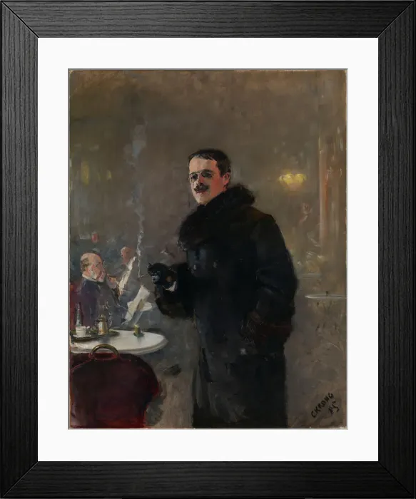 Framed Print : Portrait of Gerhard Munthe (1849-1929), 1885. Creator: Krohg, Christian (1852-1925) Framed Print : Portrait of Gerhard Munthe (1849-1929), 1885. Creator: Krohg, Christian (1852-1925)