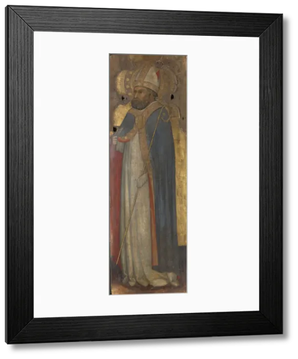 Framed Print : Saint Blaise, ca 1400. Creator: Andrea di Bartolo (bef. 1389-1428) Framed Print : Saint Blaise, ca 1400. Creator: Andrea di Bartolo (bef. 1389-1428)