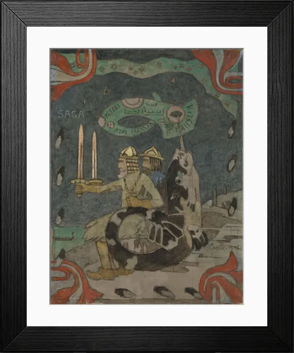 Framed Print : Saga, 1926. Creator: Munthe, Gerhard (1849-1929) Framed Print : Saga, 1926. Creator: Munthe, Gerhard (1849-1929)