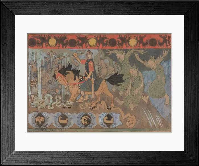 Framed Print : Doren i berget, 1895. Creator: Munthe, Gerhard (1849-1929) Framed Print : Doren i berget, 1895. Creator: Munthe, Gerhard (1849-1929)