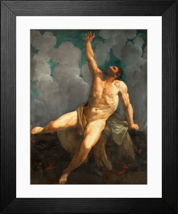 Framed Print : Hercules on the pyre, 1620-1621. Creator: Reni, Guido (1575-1642) Framed Print : Hercules on the pyre, 1620-1621. Creator: Reni, Guido (1575-1642)