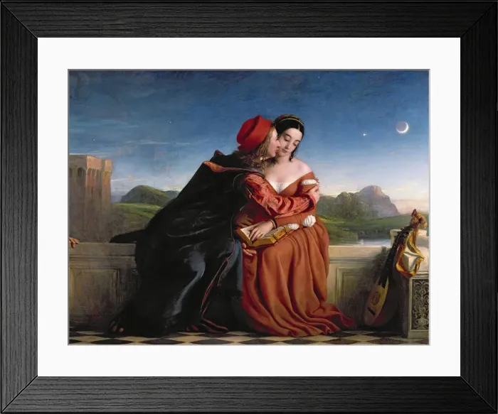 Framed Print : Francesca da Rimini, 1837. Creator: Dyce, William (1806-1864) Framed Print : Francesca da Rimini, 1837. Creator: Dyce, William (1806-1864)