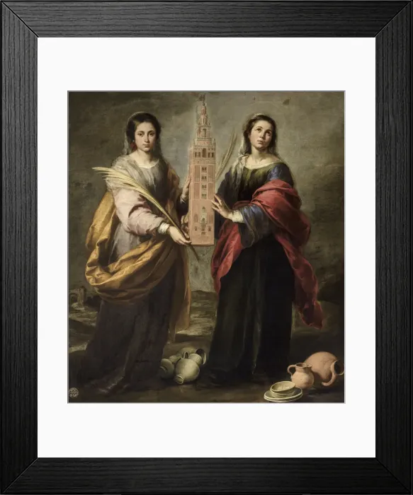 Framed Print : Saints Justa and Rufina, ca 1666. Creator: Murillo, Bartolome Esteban (1617-1682) Framed Print : Saints Justa and Rufina, ca 1666. Creator: Murillo, Bartolome Esteban (1617-1682)