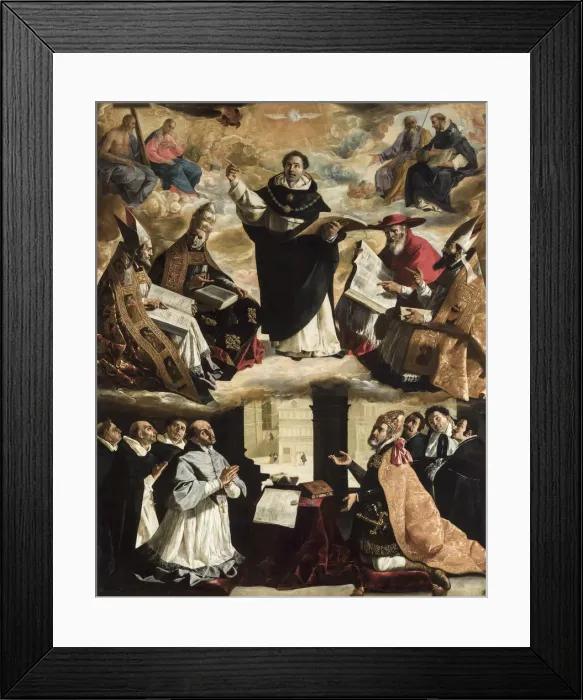 Framed Print : The Apotheosis of Saint Thomas Aquinas, ca 1631. Creator: Zurbaran, Francisco, de (1598-1664) Framed Print : The Apotheosis of Saint Thomas Aquinas, ca 1631. Creator: Zurbaran, Francisco, de (1598-1664)