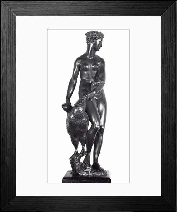 Framed Print : Leda and the Swan, ca 1530. Creator: Bandinelli, Baccio (1493-1560) Framed Print : Leda and the Swan, ca 1530. Creator: Bandinelli, Baccio (1493-1560)