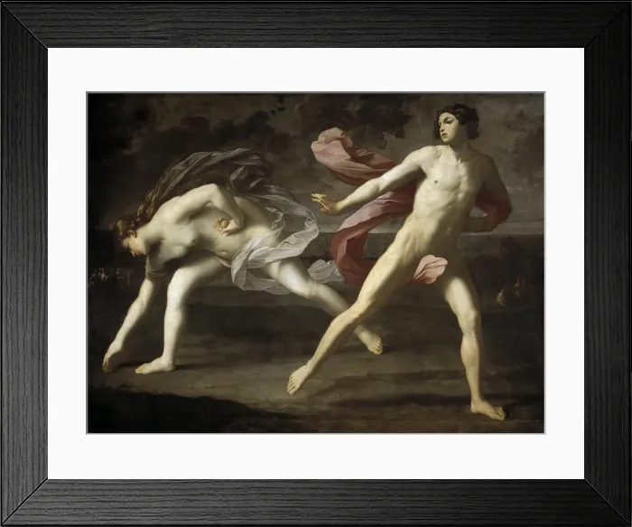 Framed Print : Atalanta and Hippomenes, 1618-1619. Creator: Reni, Guido (1575-1642) Framed Print : Atalanta and Hippomenes, 1618-1619. Creator: Reni, Guido (1575-1642)