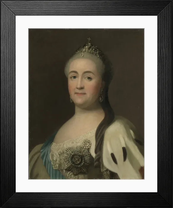 Framed Print : Portrait of Empress Catherine II (1729-1796). Creator: Erichsen, Vigilius (1722-1782) Framed Print : Portrait of Empress Catherine II (1729-1796). Creator: Erichsen, Vigilius (1722-1782)