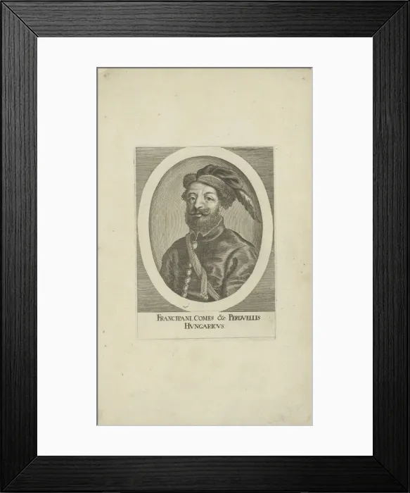 Framed Print : Fran Krsto Frankopan (1643-1671), 1677. Creator: Anonymous Framed Print : Fran Krsto Frankopan (1643-1671), 1677. Creator: Anonymous
