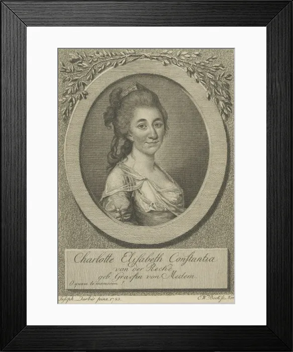Framed Print : Portrait of Elisa von der Recke (1754-1833), 1783. Creator: Darbes, Joseph Friedrich August Framed Print : Portrait of Elisa von der Recke (1754-1833), 1783. Creator: Darbes, Joseph Friedrich August