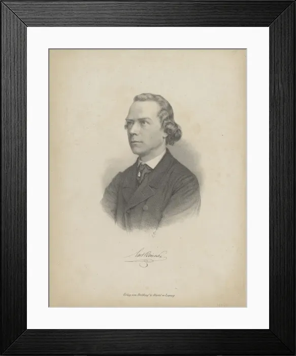 Framed Print : Portrait of the pianist and composer Carl Heinrich Carsten Reinecke (1824-1910), c Framed Print : Portrait of the pianist and composer Carl Heinrich Carsten Reinecke (1824-1910), c