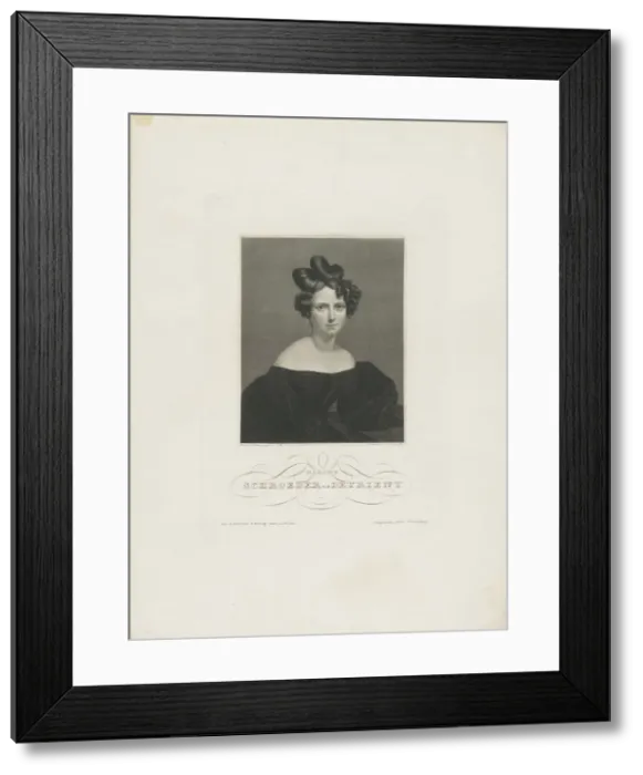 Framed Print : Portrait of the opera singer Wilhelmine Schroder-Devrient (1804-1860), c. 1840 Framed Print : Portrait of the opera singer Wilhelmine Schroder-Devrient (1804-1860), c. 1840