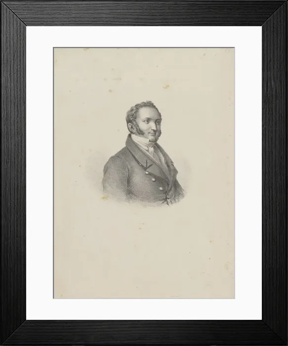 Framed Print : Portrait of the composer Gioachino Antonio Rossini (1792-1868), 1826. Creator: Anonymous Framed Print : Portrait of the composer Gioachino Antonio Rossini (1792-1868), 1826. Creator: Anonymous