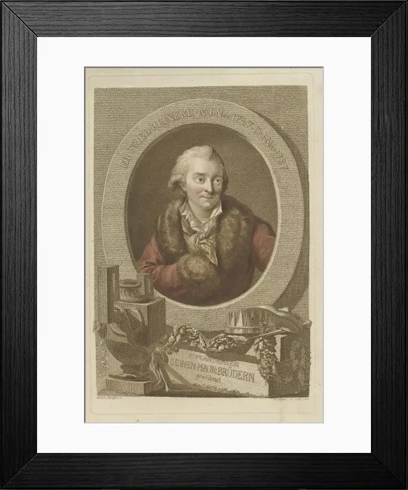 Framed Print : Portrait of Johann Friedrich Reinecke (1745-1787), 1788. Creator: Seyffert, Johann Gottlob Framed Print : Portrait of Johann Friedrich Reinecke (1745-1787), 1788. Creator: Seyffert, Johann Gottlob