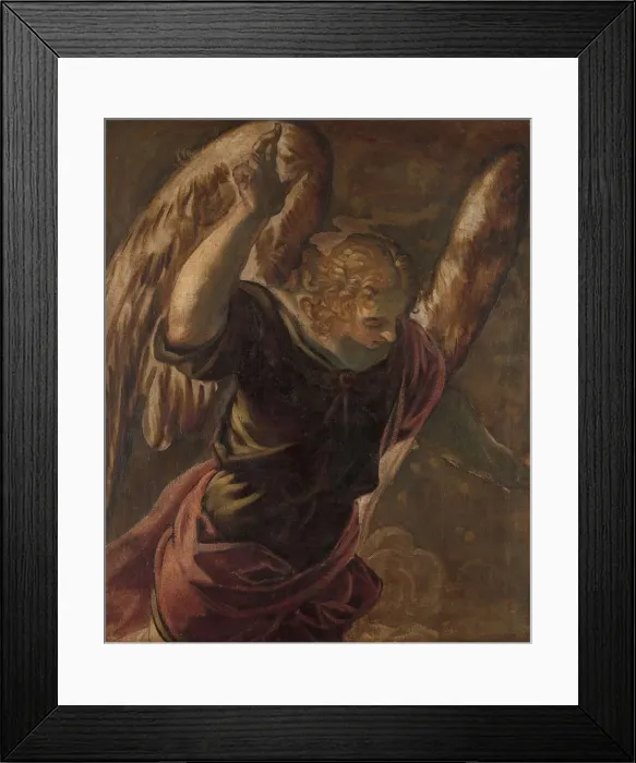 Framed Print : The Annunciation: Angel, 1560-1584. Creator: Tintoretto, Jacopo (1518-1594) Framed Print : The Annunciation: Angel, 1560-1584. Creator: Tintoretto, Jacopo (1518-1594)