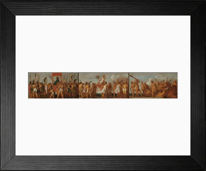 Framed Print : The Tupinambas Treatment of Prisoners of War, c. 1630. Creator: Anonymous