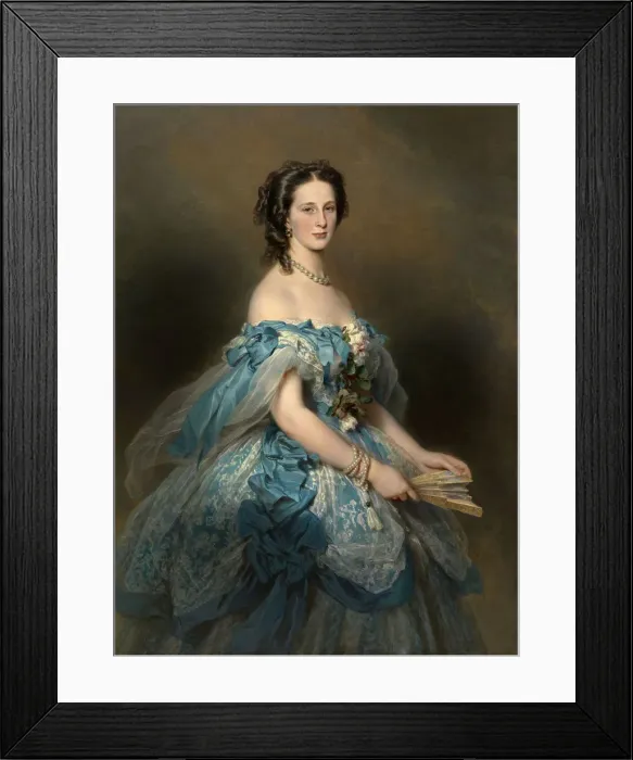 Framed Print : Portrait of Grand Duchess Alexandra Iosifovna of Saxe-Altenburg (1830-1911), 1859 Framed Print : Portrait of Grand Duchess Alexandra Iosifovna of Saxe-Altenburg (1830-1911), 1859