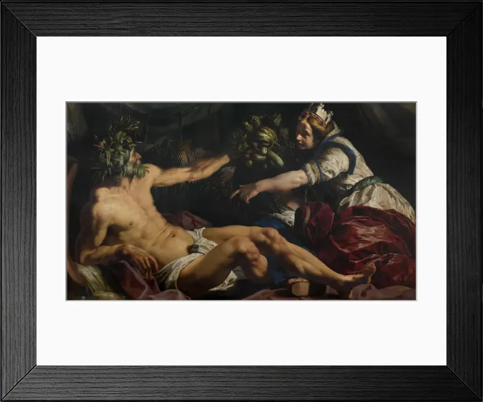 Framed Print : Scaldis and Antverpia (Scheldt and Antwerp), 1609. Creator: Janssens, Abraham (ca Framed Print : Scaldis and Antverpia (Scheldt and Antwerp), 1609. Creator: Janssens, Abraham (ca