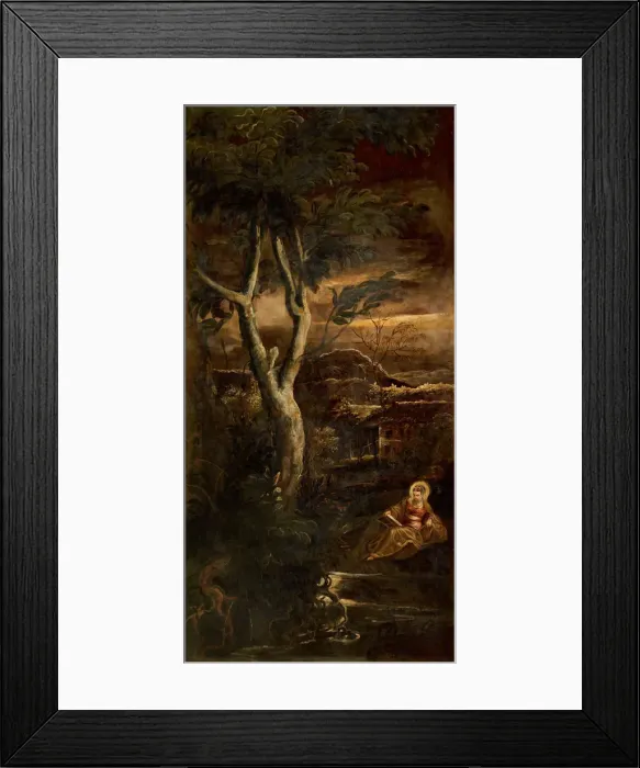Framed Print : The Virgin reading, ca 1583. Creator: Tintoretto, Jacopo (1518-1594) Framed Print : The Virgin reading, ca 1583. Creator: Tintoretto, Jacopo (1518-1594)