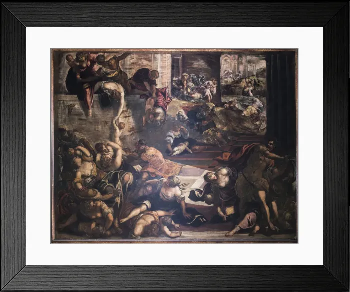 Framed Print : The Massacre of the Innocents, 1582-1585. Creator: Tintoretto, Jacopo (1518-1594) Framed Print : The Massacre of the Innocents, 1582-1585. Creator: Tintoretto, Jacopo (1518-1594)
