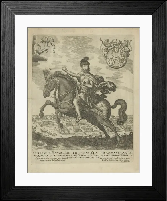Framed Print : Portrait of George II Rakoczi (1621-1660), 1657. Creator: Aubry, Peter (1596-1666) Framed Print : Portrait of George II Rakoczi (1621-1660), 1657. Creator: Aubry, Peter (1596-1666)