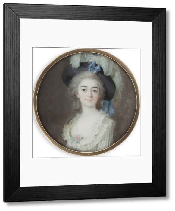 Framed Print : Portrait of the ballet dancer Giovanna Bassi (1762-1834), c. 1780. Creator: Hoyer Framed Print : Portrait of the ballet dancer Giovanna Bassi (1762-1834), c. 1780. Creator: Hoyer