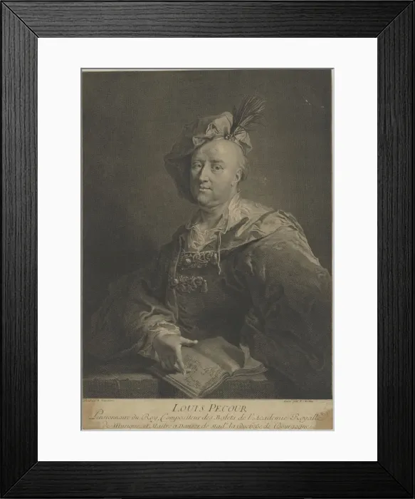 Framed Print : Portrait of the dancer and choreographer Louis Pecour (1653-1729), ca 1720 Framed Print : Portrait of the dancer and choreographer Louis Pecour (1653-1729), ca 1720