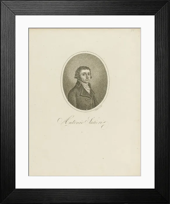 Framed Print : Antonio Salieri (1750-1825), c. 1800. Creator: Scheffner, Johann Gottfried (1765-1825) Framed Print : Antonio Salieri (1750-1825), c. 1800. Creator: Scheffner, Johann Gottfried (1765-1825)