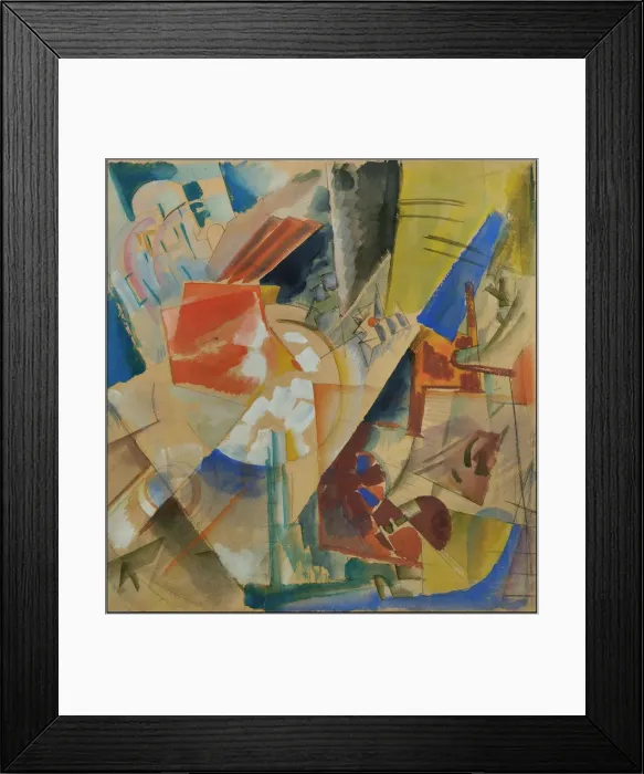 Framed Print : Constructive composition, 1919. Creator: Echeistov, Georgy Alexandrovich (1897-1946) Framed Print : Constructive composition, 1919. Creator: Echeistov, Georgy Alexandrovich (1897-1946)