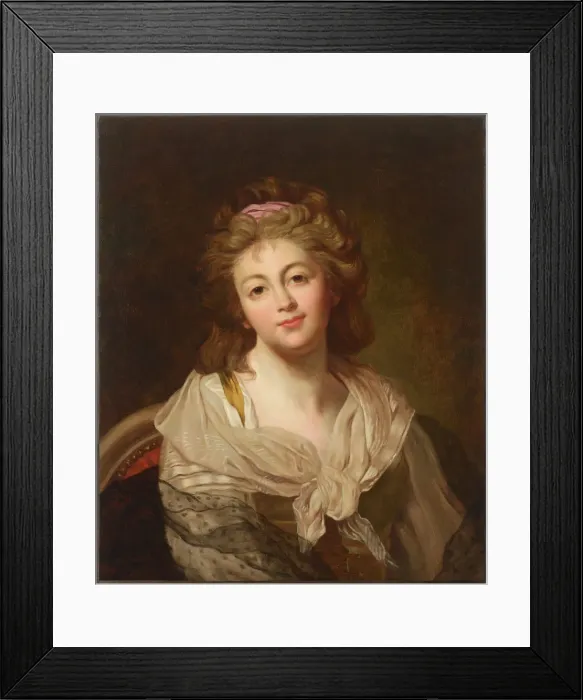 Framed Print : Self-Portrait, Second Half of the 18th cen Creator: Bouliard, Marie-Genevieve (1763-1825) Framed Print : Self-Portrait, Second Half of the 18th cen Creator: Bouliard, Marie-Genevieve (1763-1825)