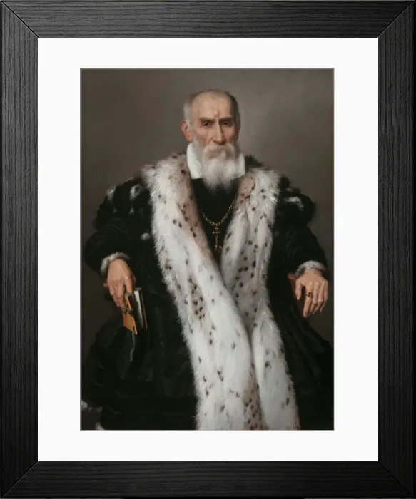 Framed Print : Portrait of Gian Girolamo Albani (1504-1591), 1573. Creator: Moroni, Giovan Battista Framed Print : Portrait of Gian Girolamo Albani (1504-1591), 1573. Creator: Moroni, Giovan Battista