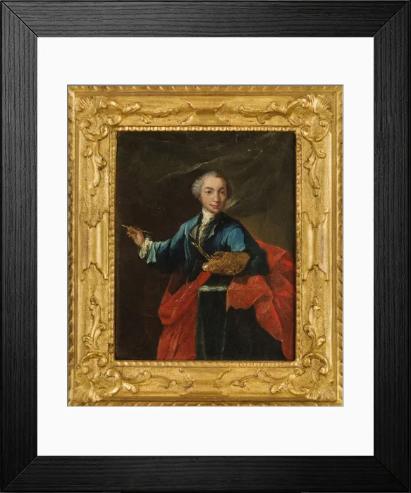 Framed Print : Self-Portrait, c. 1750. Creator: Longhi, Pietro (1701-1785) Framed Print : Self-Portrait, c. 1750. Creator: Longhi, Pietro (1701-1785)